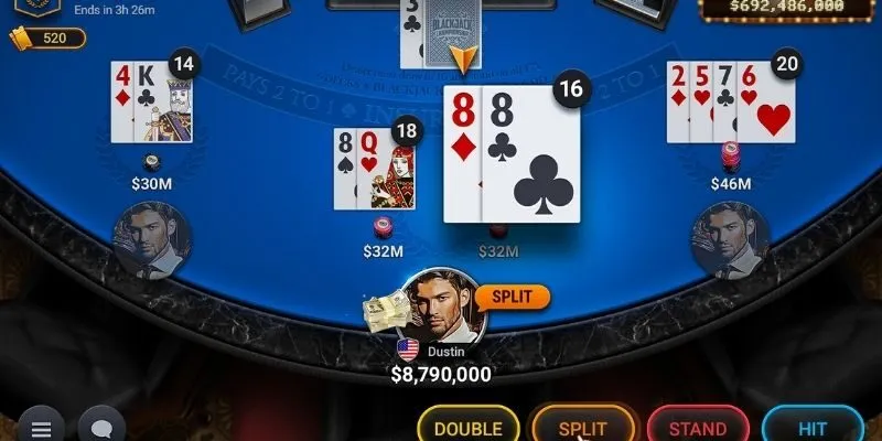 Thử thách chiến thuật cùng Blackjack đầy phấn khích